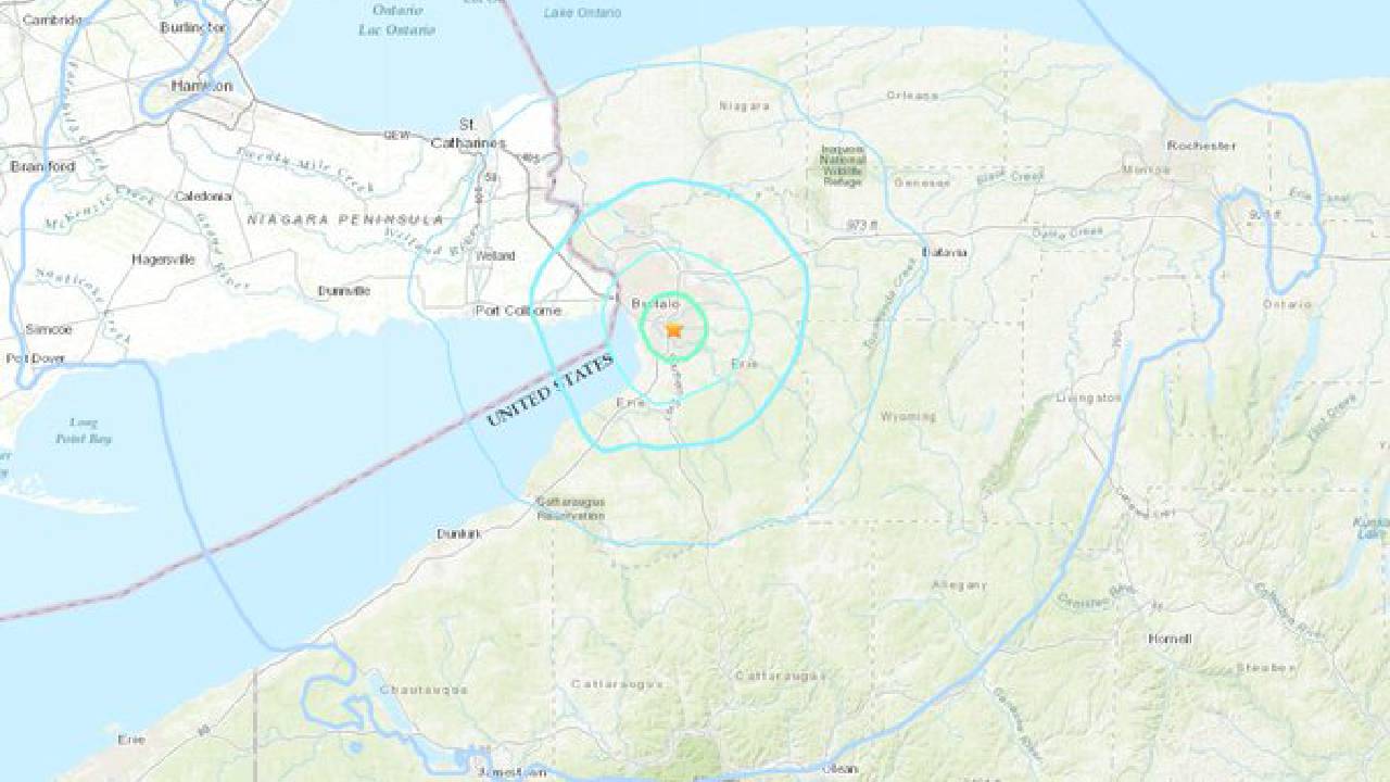 Buffalo area records its strongest earthquake in 40 years, no damage