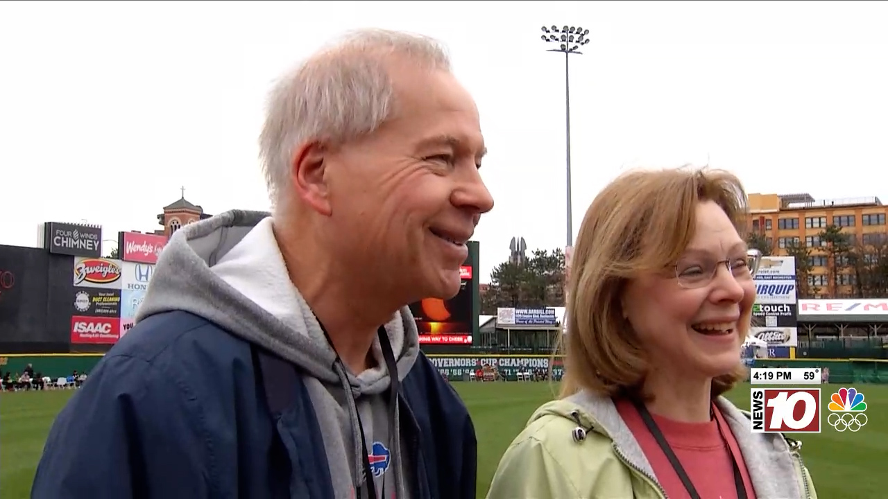 Jim and Brenda Mlodzinski enjoy Solar Eclipse