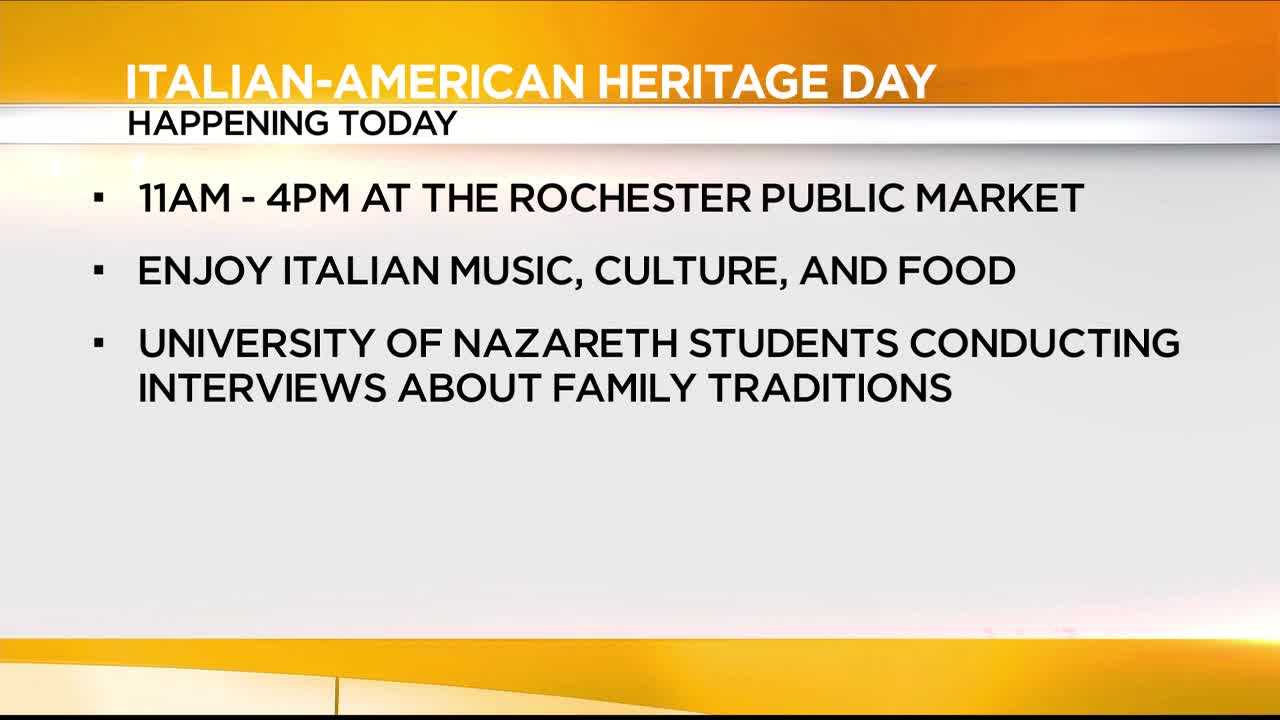 Rochester Public Market celebra el Día de la Herencia Italoamericana con música, cultura y comida